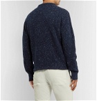 Isaia - Donegal Cashmere-Blend Sweater - Blue