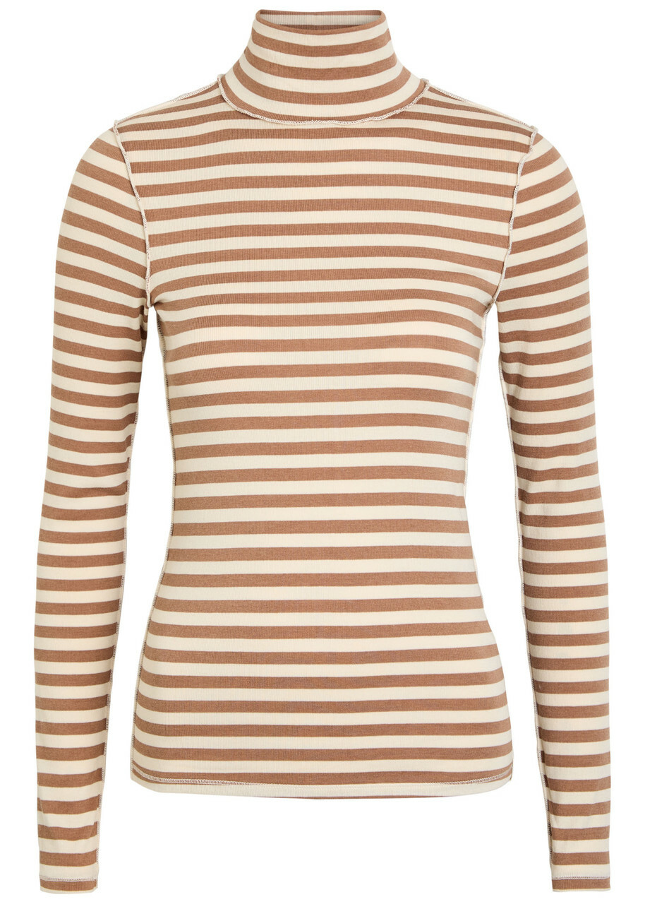 Free People Good Good Striped Turtle-neck Jersey top Multicoloured