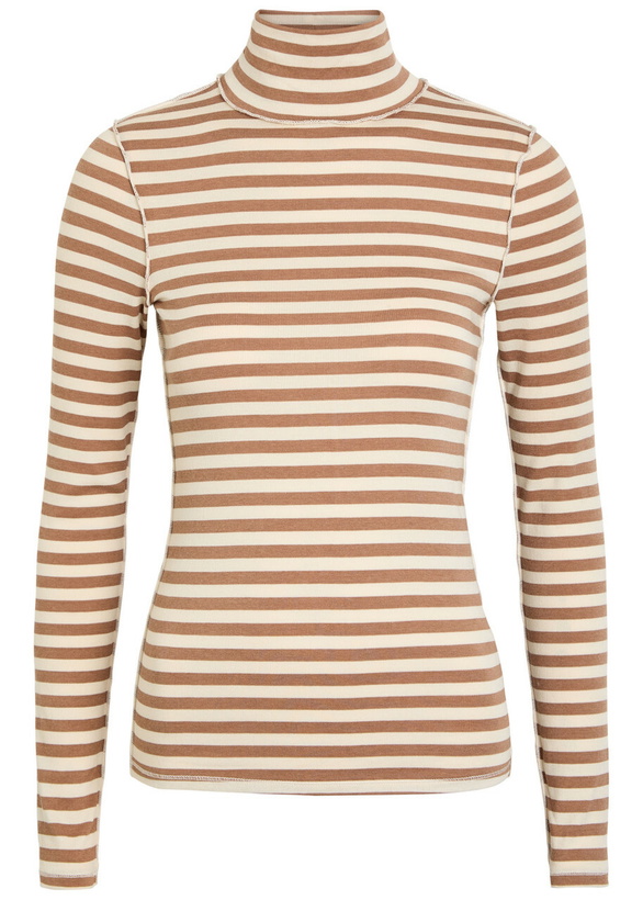 Photo: Free People Good Good Striped Turtle-neck Jersey top Multicoloured
