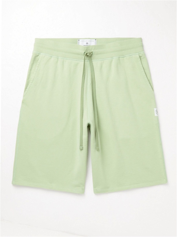 Photo: REIGNING CHAMP - Pima Cotton-Jersey Drawstring Shorts - Green