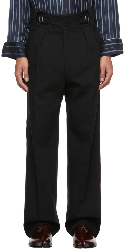 Photo: Maison Margiela Black Wool Trousers