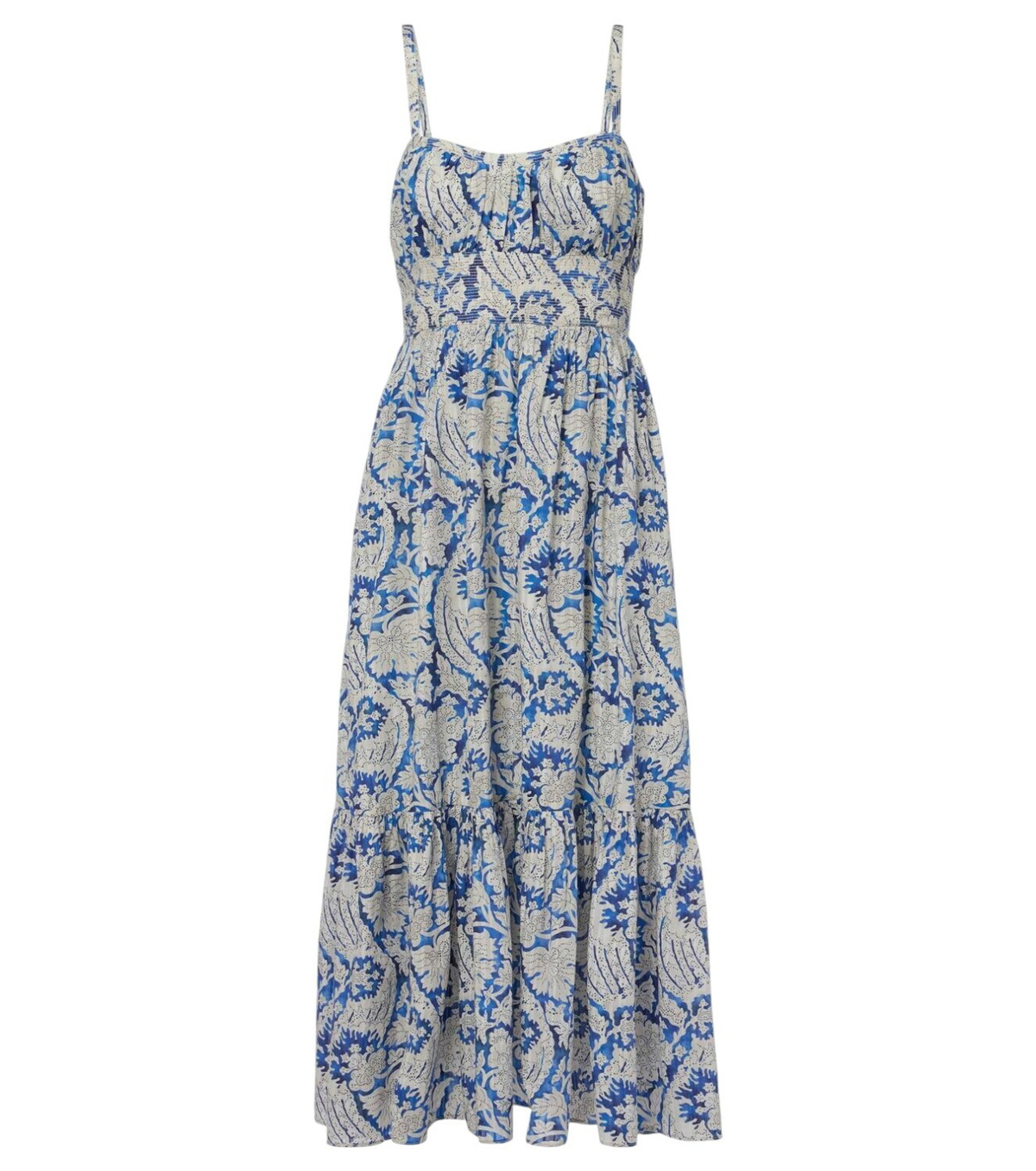 送関込■Ulla Johnson■プリントコットンブレンドミディドレス ULLA JOHNSON Rosa ruffled printed cotton-blend midi dress