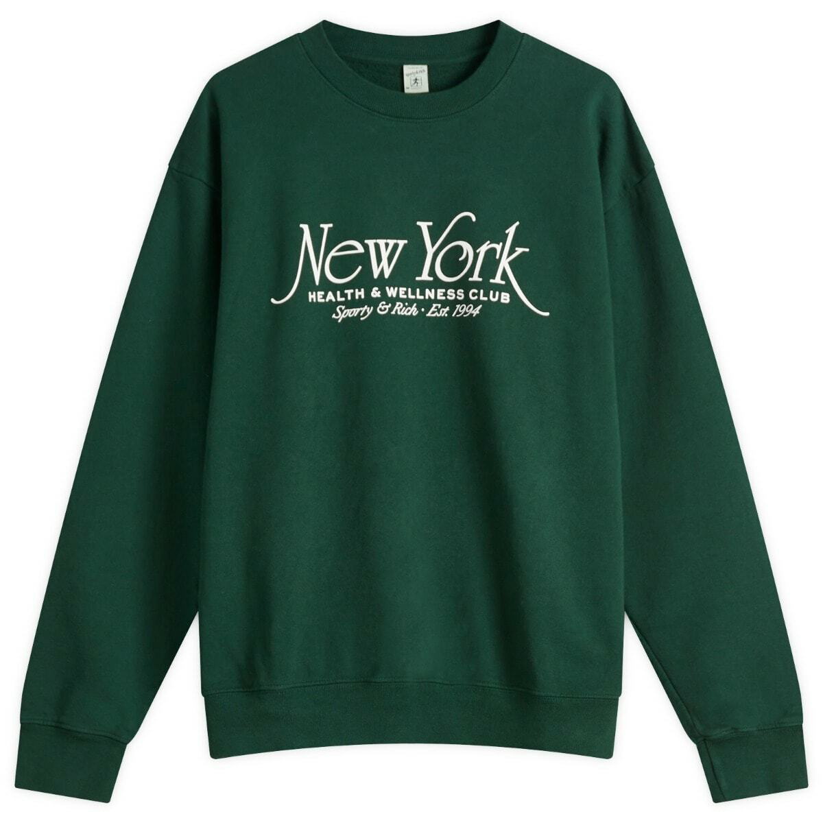 Sporty and Rich Grey Wellness Sweatshirt Sporty & Rich