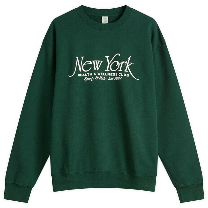 Photo: Sporty & Rich Women's NY94 Crew Sweatshirt in Forest