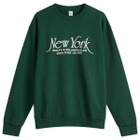 Sporty & Rich Women's NY94 Crew Sweatshirt in Forest