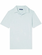 Frescobol Carioca - Faustino Cotton, Lyocell and Linen-Blend Terry Polo Shirt - Gray