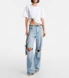 Area Embellished cotton jersey T-shirt