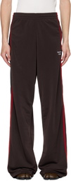 Martine Rose Brown Wide Leg Track Pants