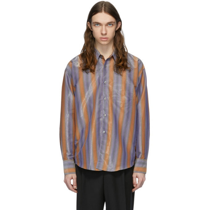 Photo: Our Legacy Blue and Orange Coco 70s Shirt