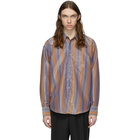 Our Legacy Blue and Orange Coco 70s Shirt