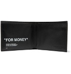 Off-White - Embossed Leather Billfold Wallet - Black