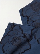 4SDESIGNS - Fil Coupé Cotton-Jacquard Blazer - Blue