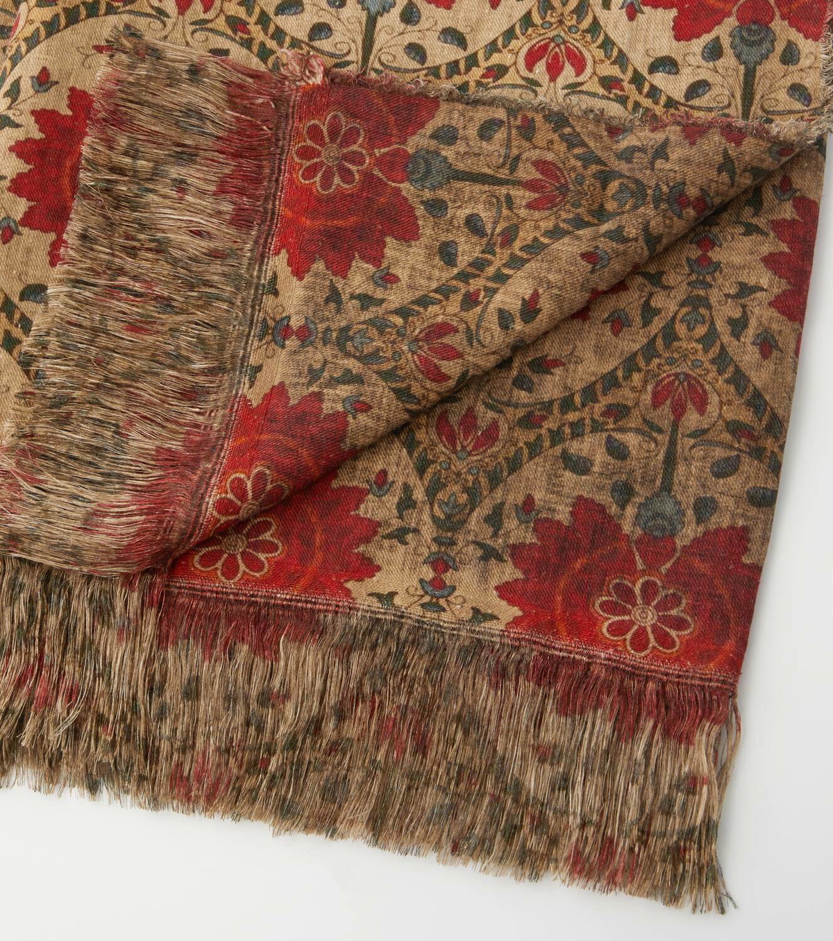 The House of Lyria Tormento fringed linen tablecloth