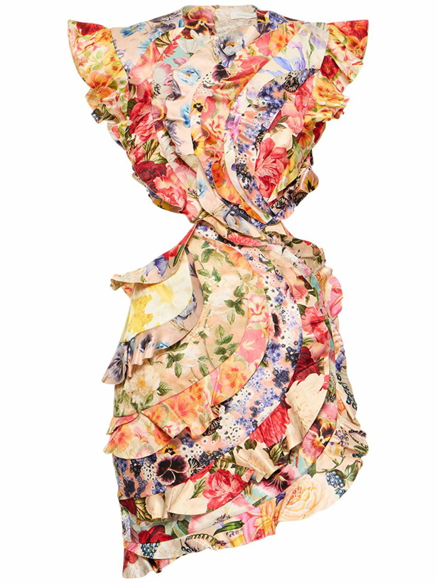 Photo: ZIMMERMANN - Wonderland Frill Linen & Silk Mini Dress
