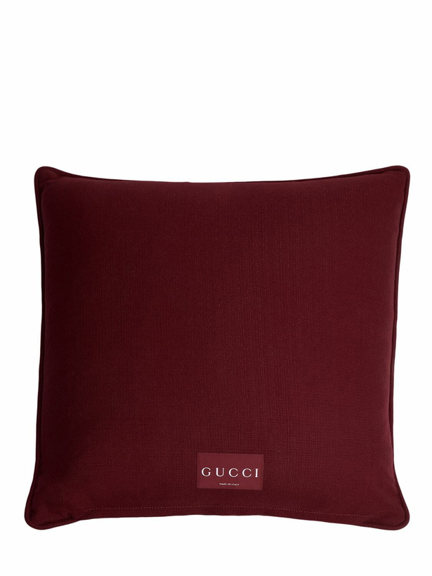 Photo: GUCCI Gg Jacquard Viscose Cushion