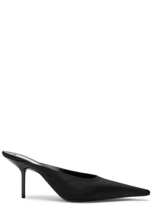 Photo: Victoria Beckham Sloan 75 Satin Mules Black