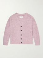MANAAKI - Keanu Cable-Knit Merino Wool-Blend Cardigan - Pink