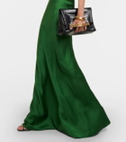 Victoria Beckham High-rise satin maxi skirt