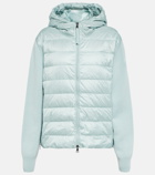 Moncler - Down-paneled virgin wool hoodie