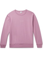 NN07 - Jerome Logo-Print Slub Cotton-Jersey Sweatshirt - Pink