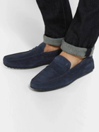 Tod's - Gommino Suede Driving Shoes - Blue