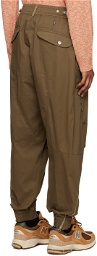 Stone Island Shadow Project Brown Ventilation Cargo Pants