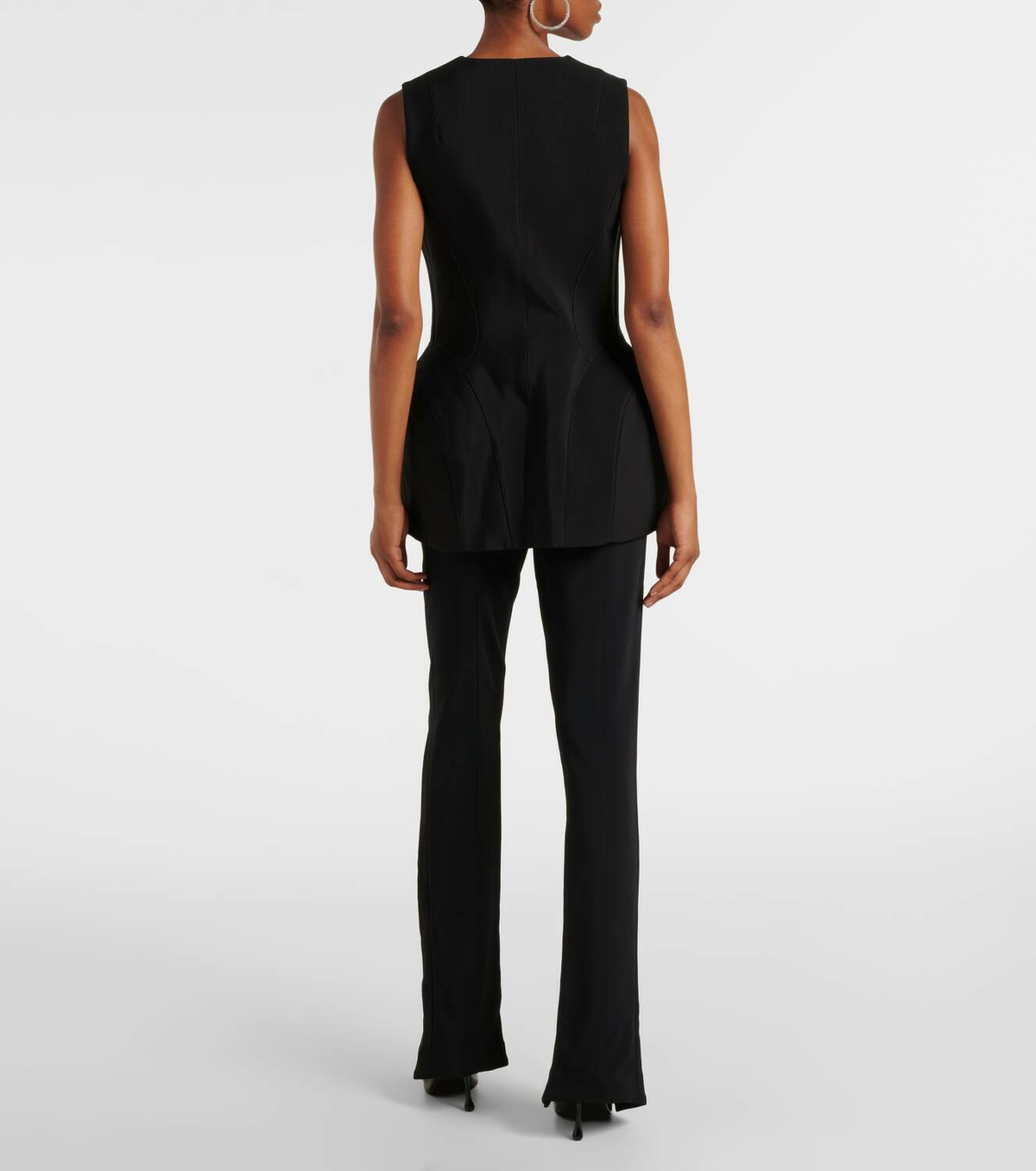 Mugler Crêpe corset vest
