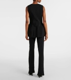 Mugler Crêpe corset vest