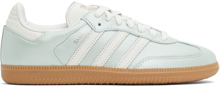 adidas Originals Blue & White Samba OG Sneakers adidas Originals