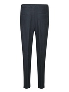 120% Lino Blue Linen Trousers