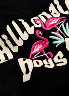 Billionaire Boys Club Flamingo Logo-printed Cotton Sweatpants Black