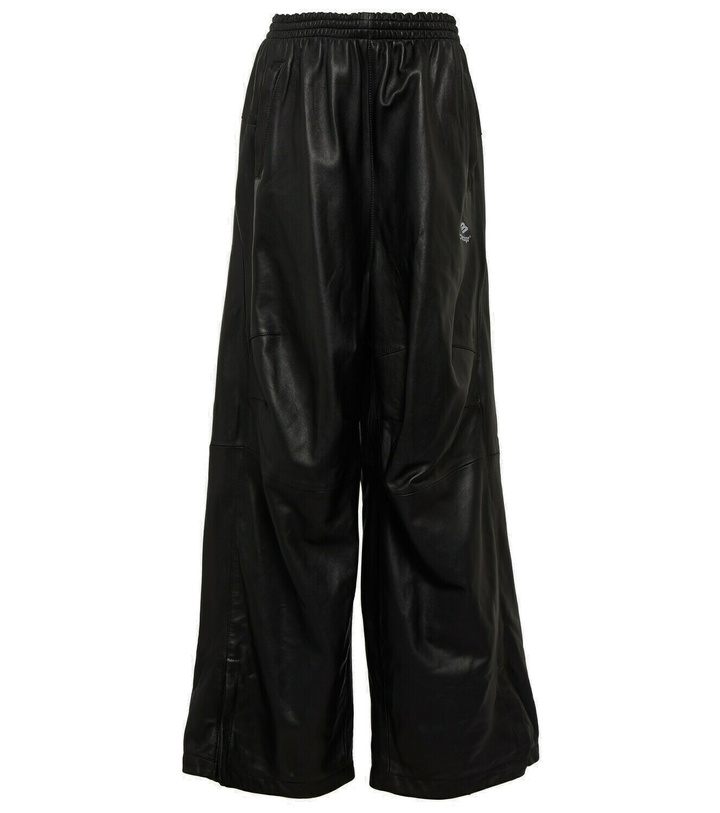 Photo: Balenciaga Wide-leg leather pants