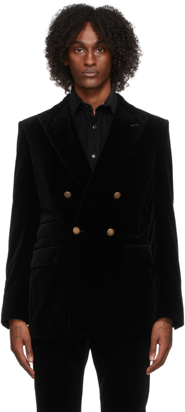 Photo: TOM FORD Black Light Velvet Compact Blazer