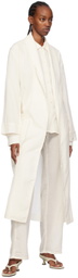 ÉTERNE Off-White Lennon Robe