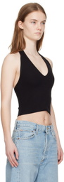 ÉTERNE Black Halter Tank Top