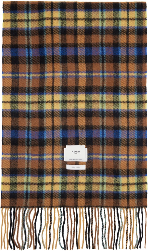 Photo: ADER error Multicolor Revint Plaid Muffler Scarf