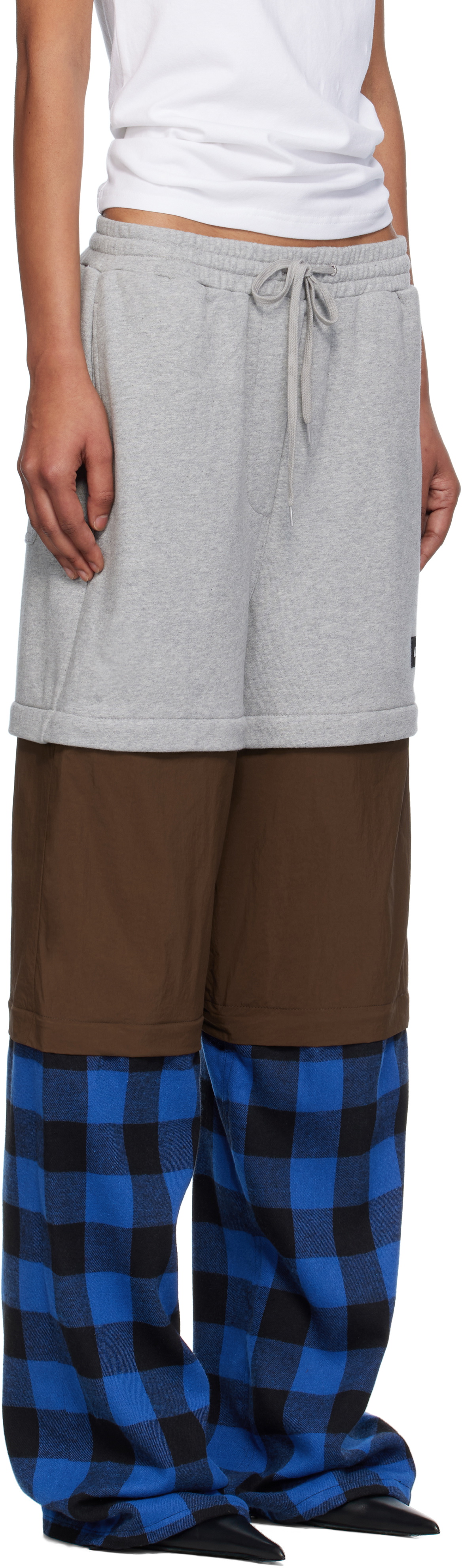 Pushbutton Multicolor Three Way Detachable Lounge Pants