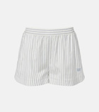 Stella McCartney Silk and wool striped shorts