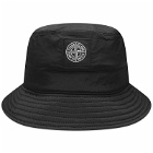 Stone Island Men's Nylon Metal Bucket Hat in Black