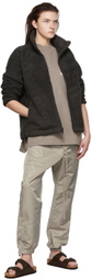 Essentials Taupe Nylon Track Pants