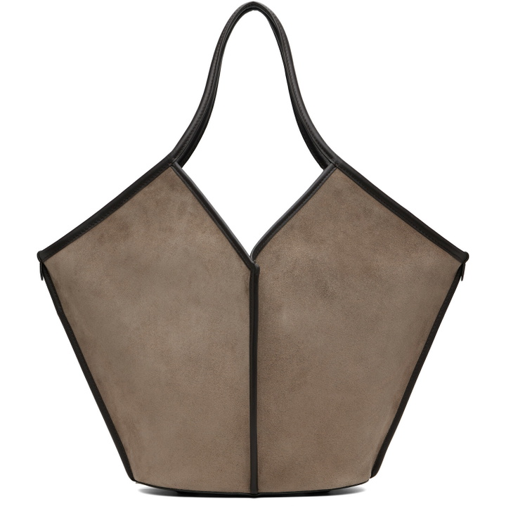 Photo: HEREU Taupe Calella Suede Tote