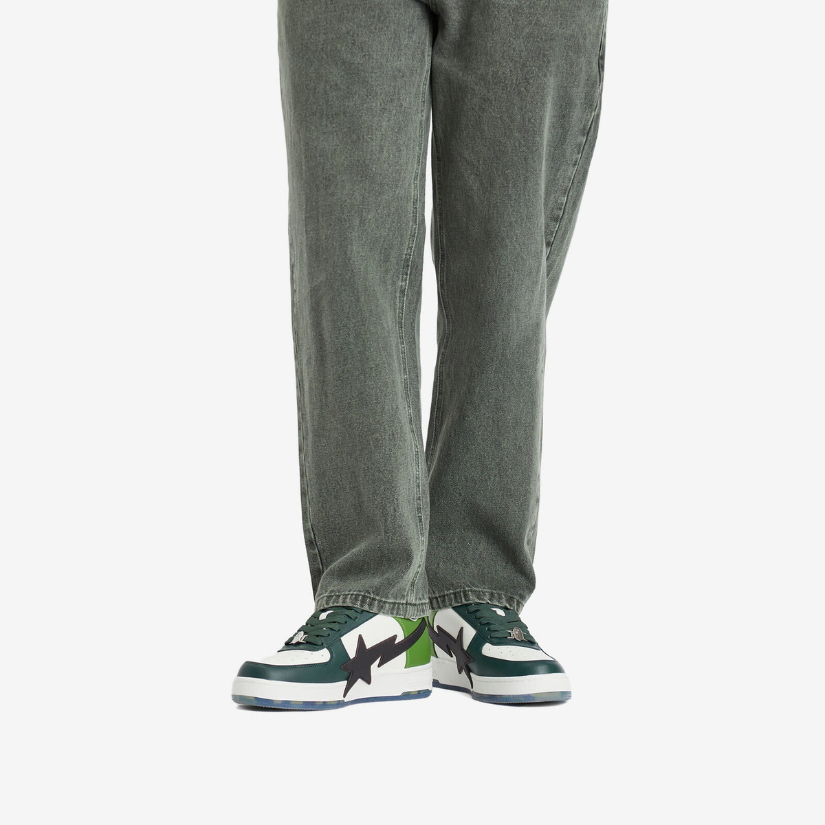 A Bathing Ape Men's Bape Sta OS Sneaker in Green