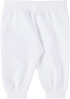 Moschino Baby White Printed Sweatpants