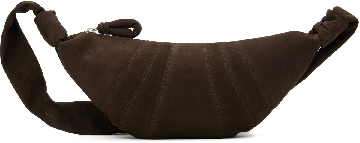 LEMAIRE Brown Small Croissant Bag
