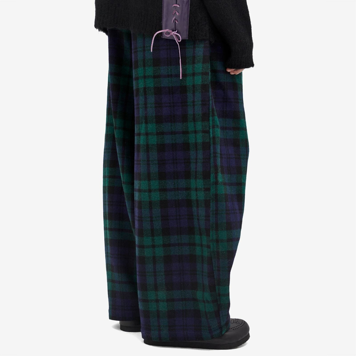 Needles Women's HDP Tartan Plaid Trousers in Blackwatch Needles