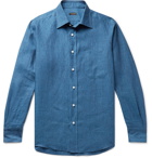 Rubinacci - Slub Linen Shirt - Blue
