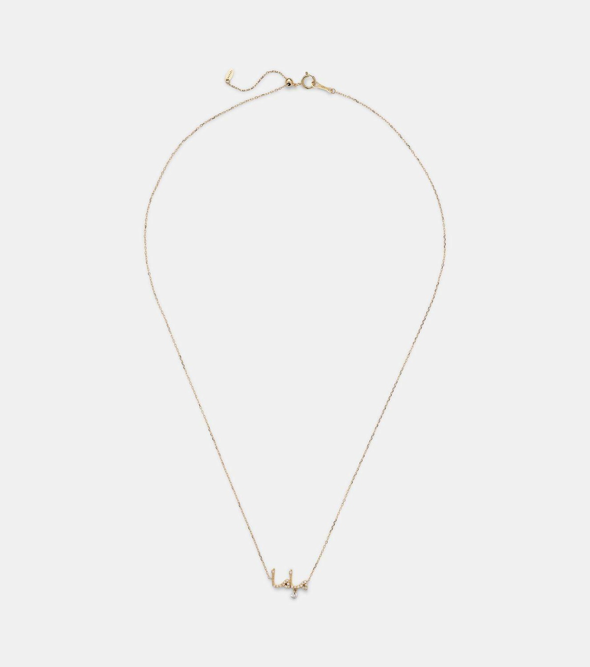 Persée 18kt gold necklace with diamonds