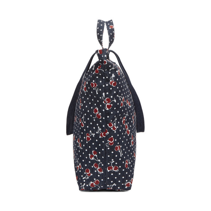 【専用‐チェリー様】miu miu　MIU MIU トートバッグ Miu Miu Blue Oversized Denim Cherry Tote Miu Miu