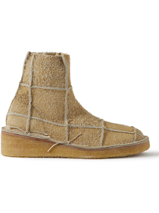 Photo: Acne Studios - Patchwork Suede Boots - Neutrals