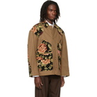 Simone Rocha Khaki Patchwork Workwear Field Jacket